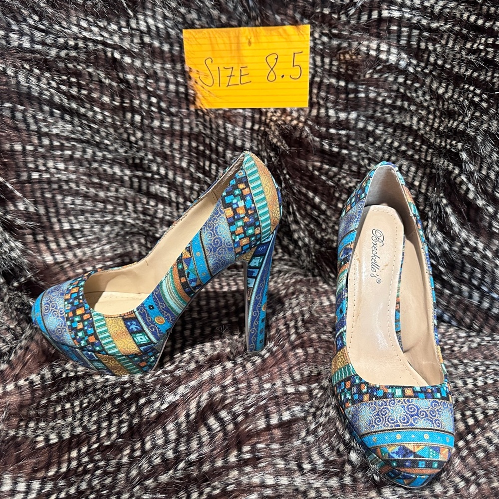 Beautiful multicolored heels